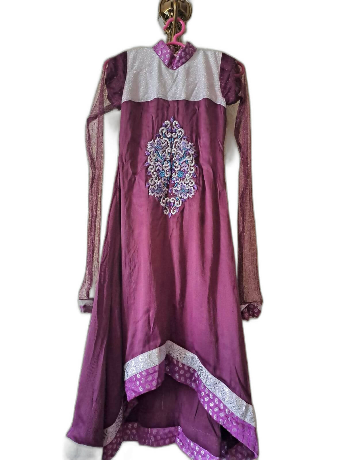 Embroidered Fancy Long Maxi | Women Frocks & Maxis | Small | Worn Once