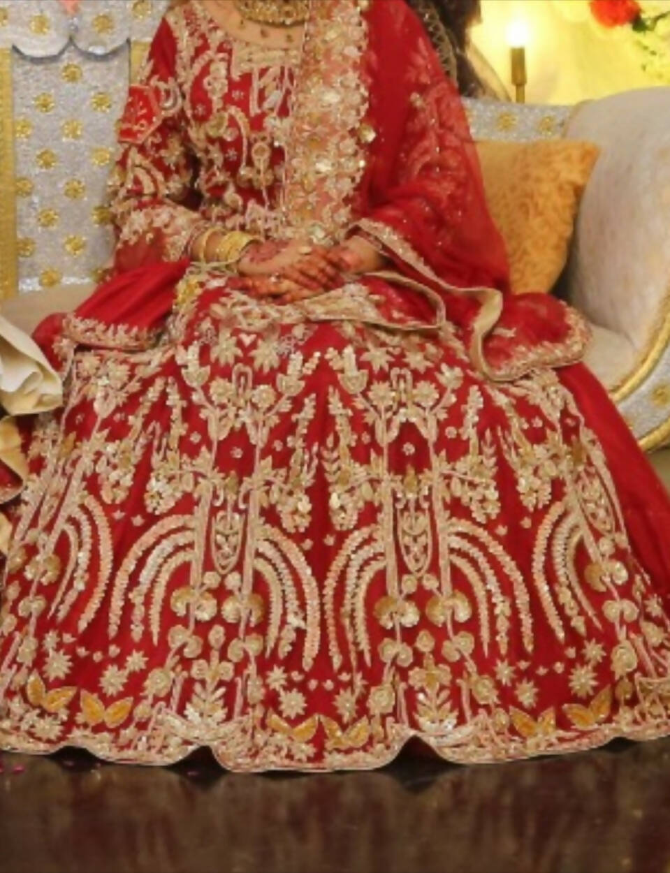Red Charming Bridal Lehnga | Women Bridals | Medium | Worn Once