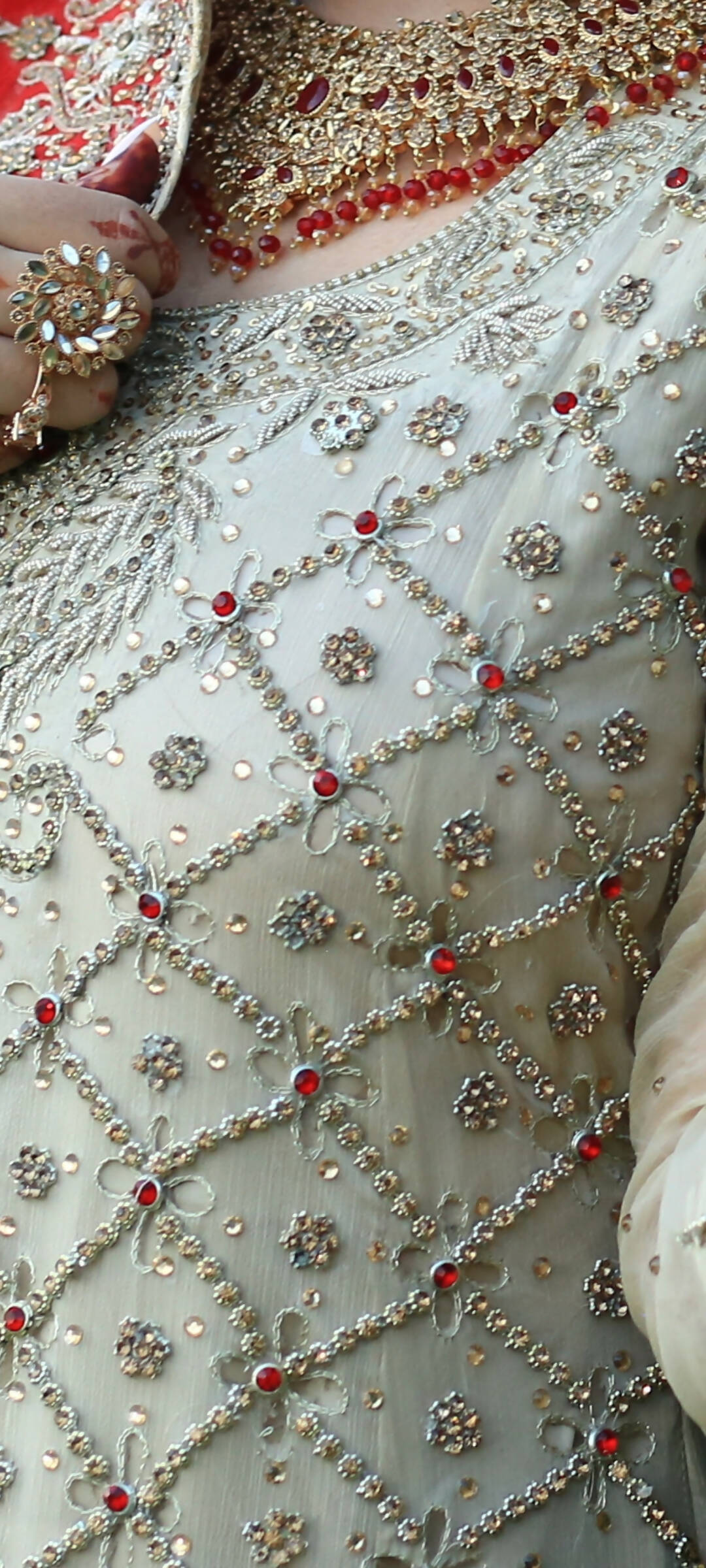 Off White Long Formal Maxi | Women Formals | Medium | Worn Once