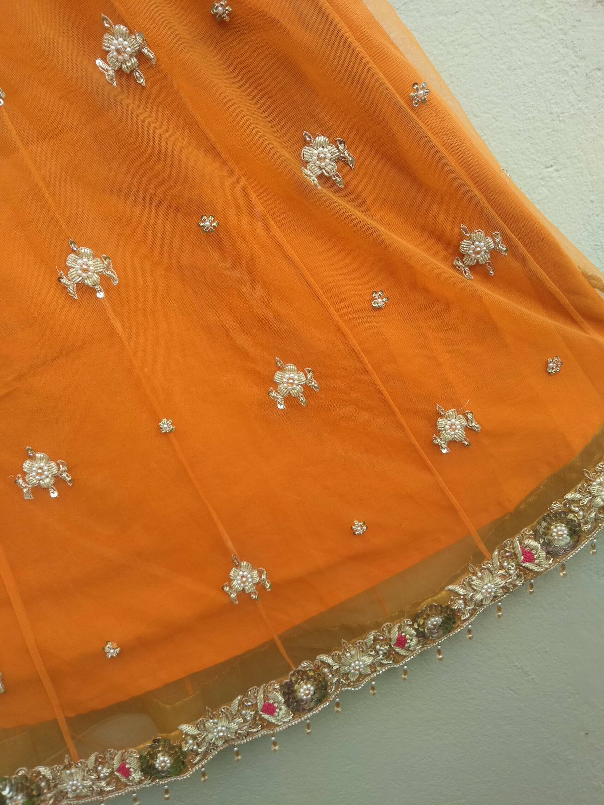 Orange peplum with pink lehnga | Women Locally Made Formals | Medium | New