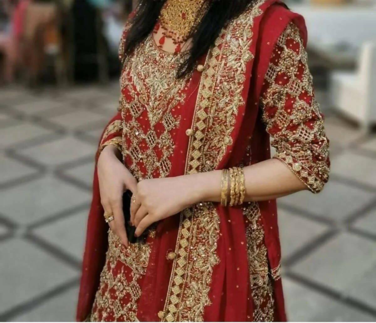 Stylish Red Bridal Baraat Lehnga | Women Bridals | Medium | Preloved