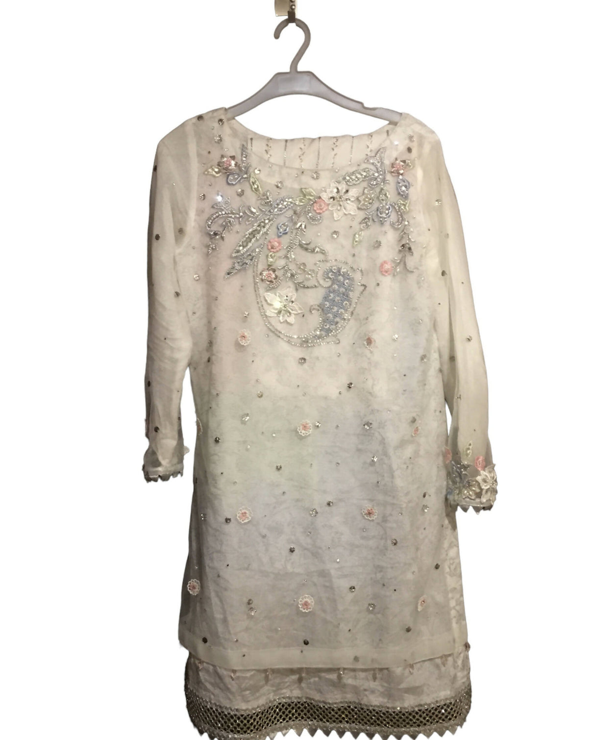 White Formal 3 piece suit | Women Locally Made Formals | Small | Preloved