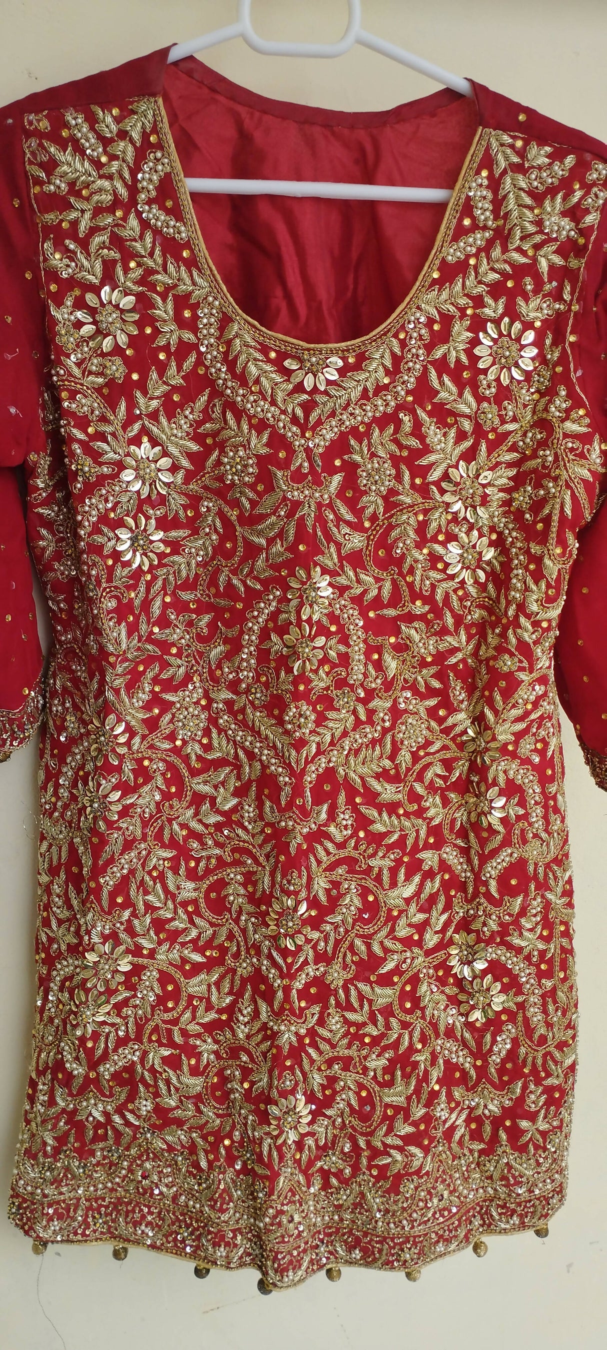 Beautiful Baraat Bridal Sharara Suit | Women Bridals | Medium | Worn Once