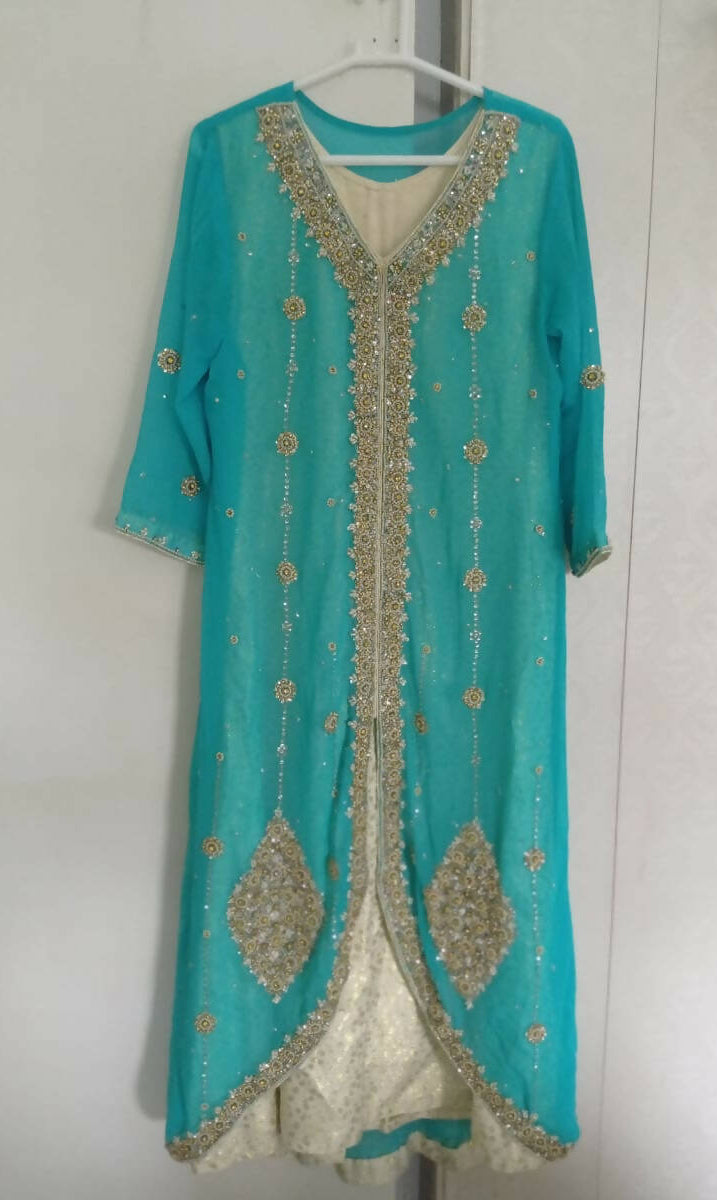 Blue Party Suit | Women Locally Made Formals | X Small | Preloved