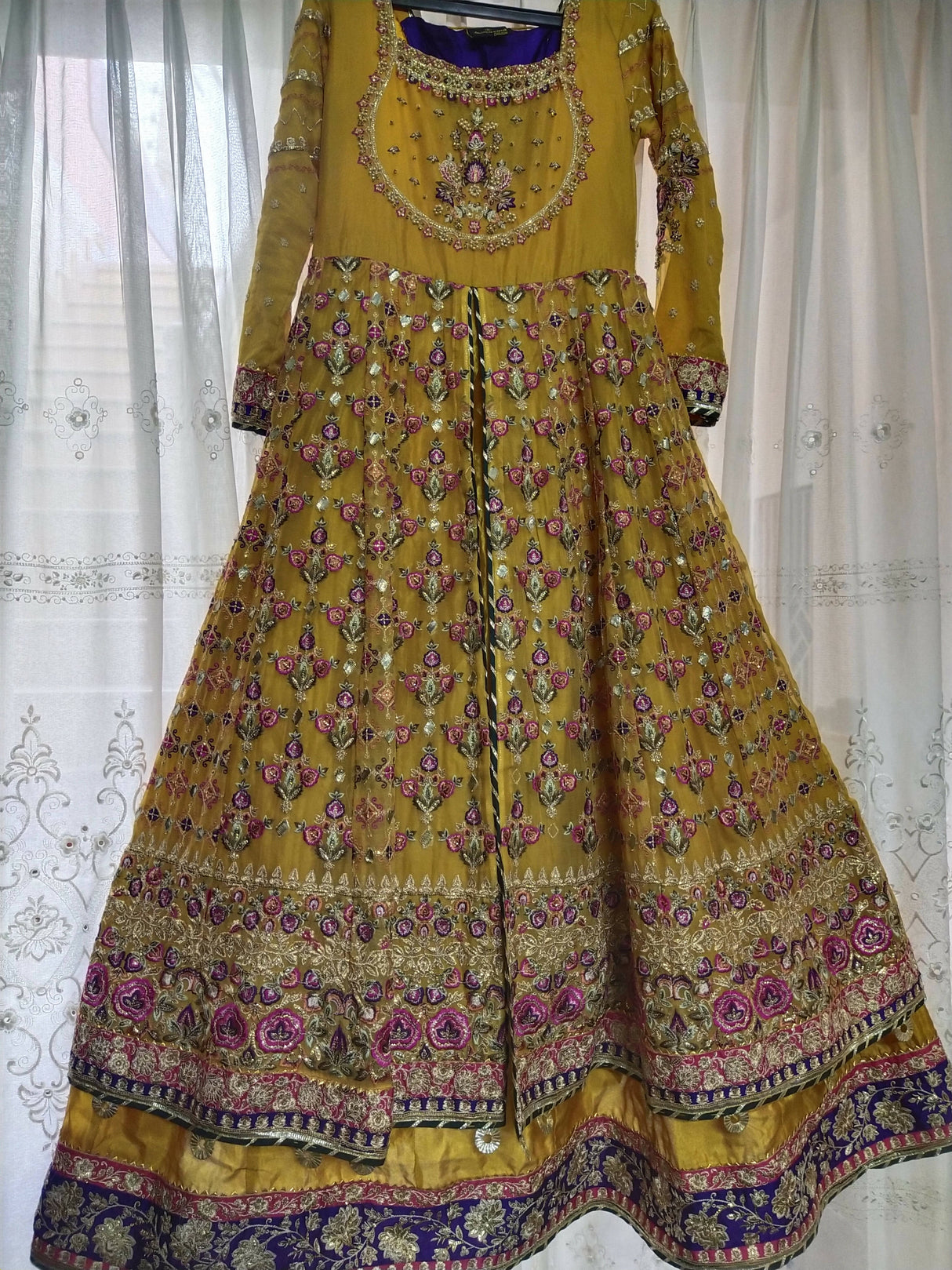 Heavy Embroidered Maxi | Women Frocks & Maxis | Small | Worn Once