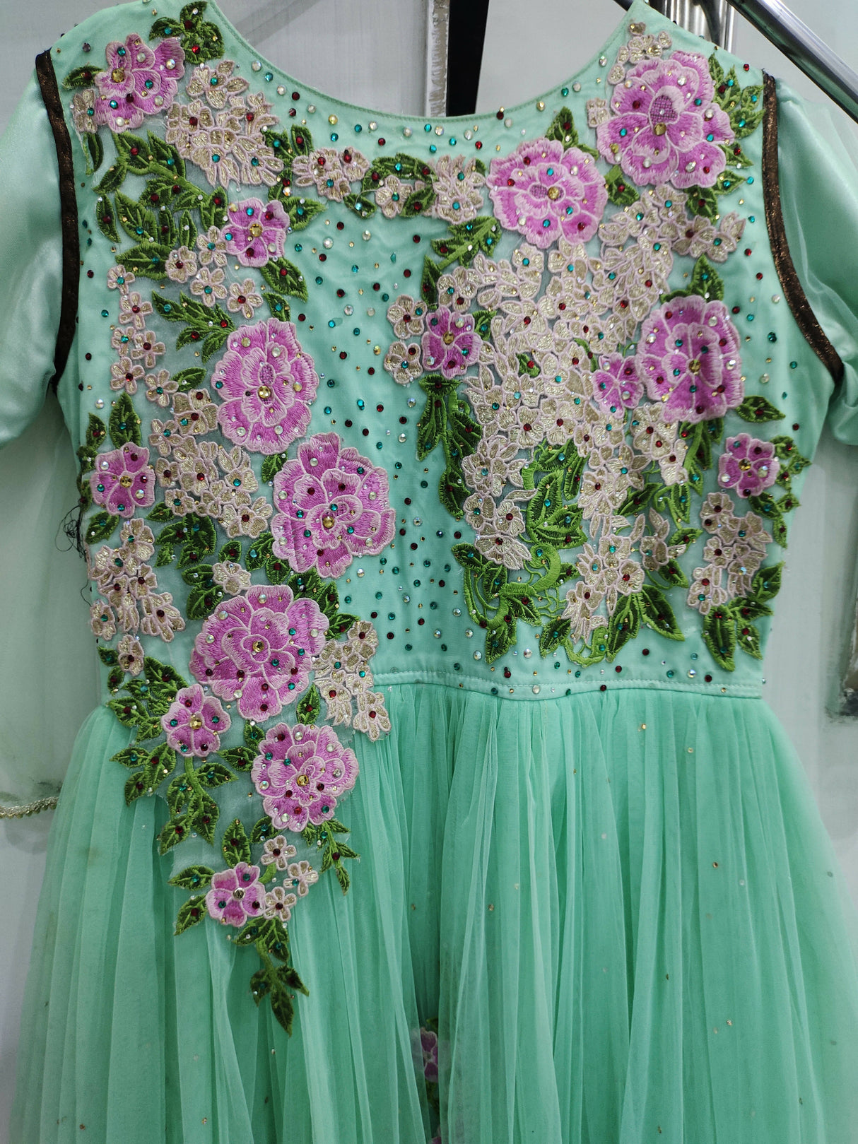 Sea Green Maxi 2 Pc | Women Frocks & Maxis | Small | Worn Once