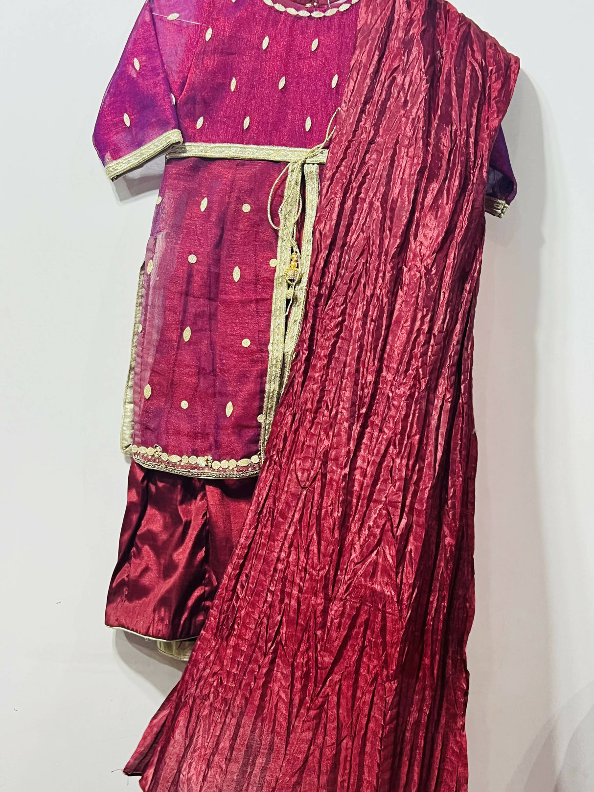 Kids Traditional Hand Work Suit | Kids | Girls Shalwar kameez | Size: 3-4 & 5-6 Yrs | Worn Once