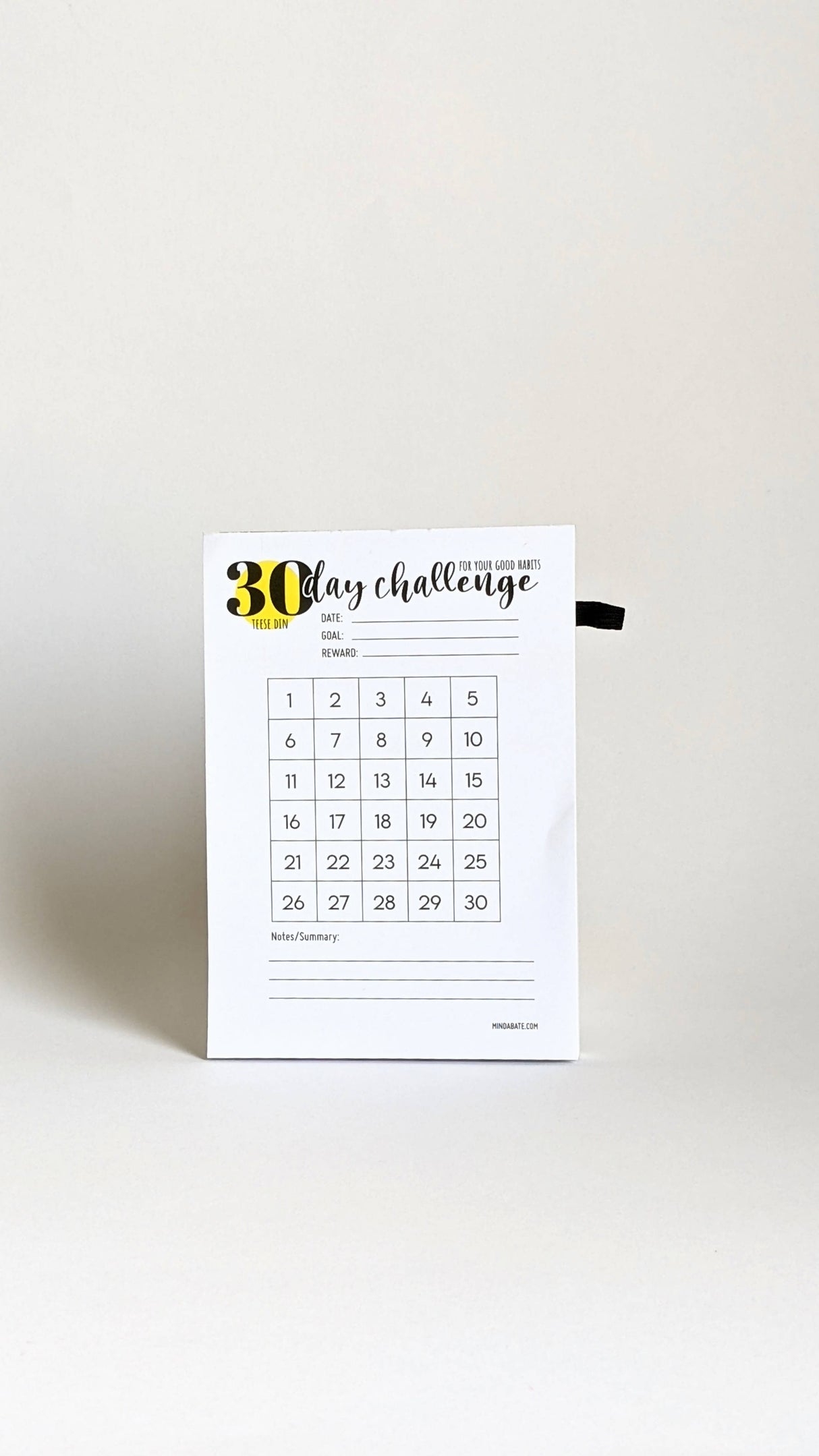 30 Day Challenge Notepad | Corporate Gifts | Brand New