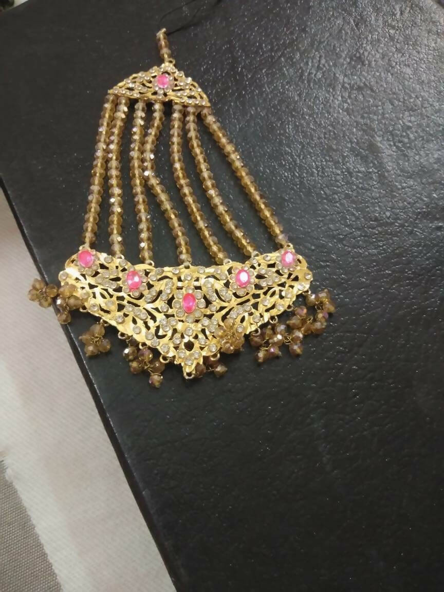 Noratan Choker Set with Tikka & Jhoomar | Women Jewelry | Worn Once