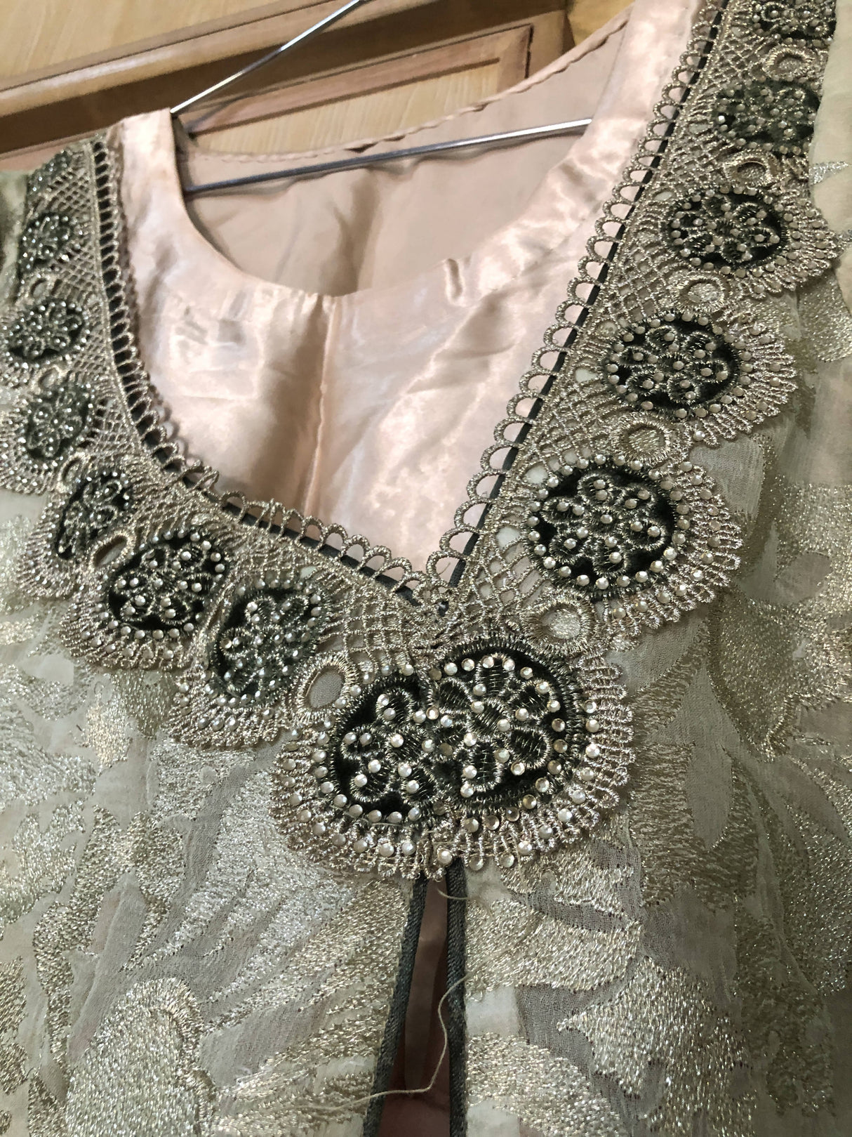 Green Silk 3Pcs | Women Frocks & Maxis | Small | Worn Once