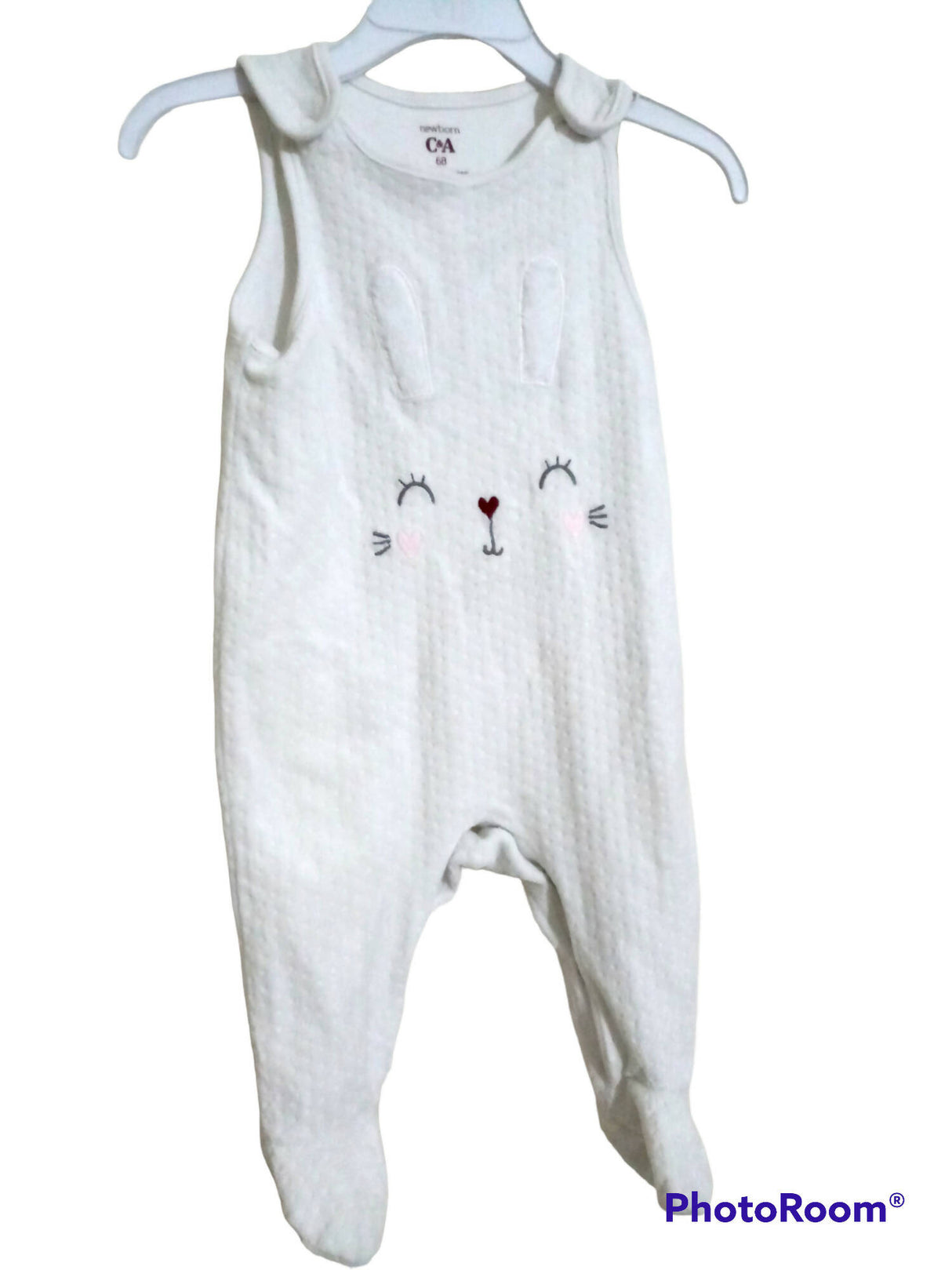 White fleece bunny body suit | Kids | Baby (0-12 months) | Preloved