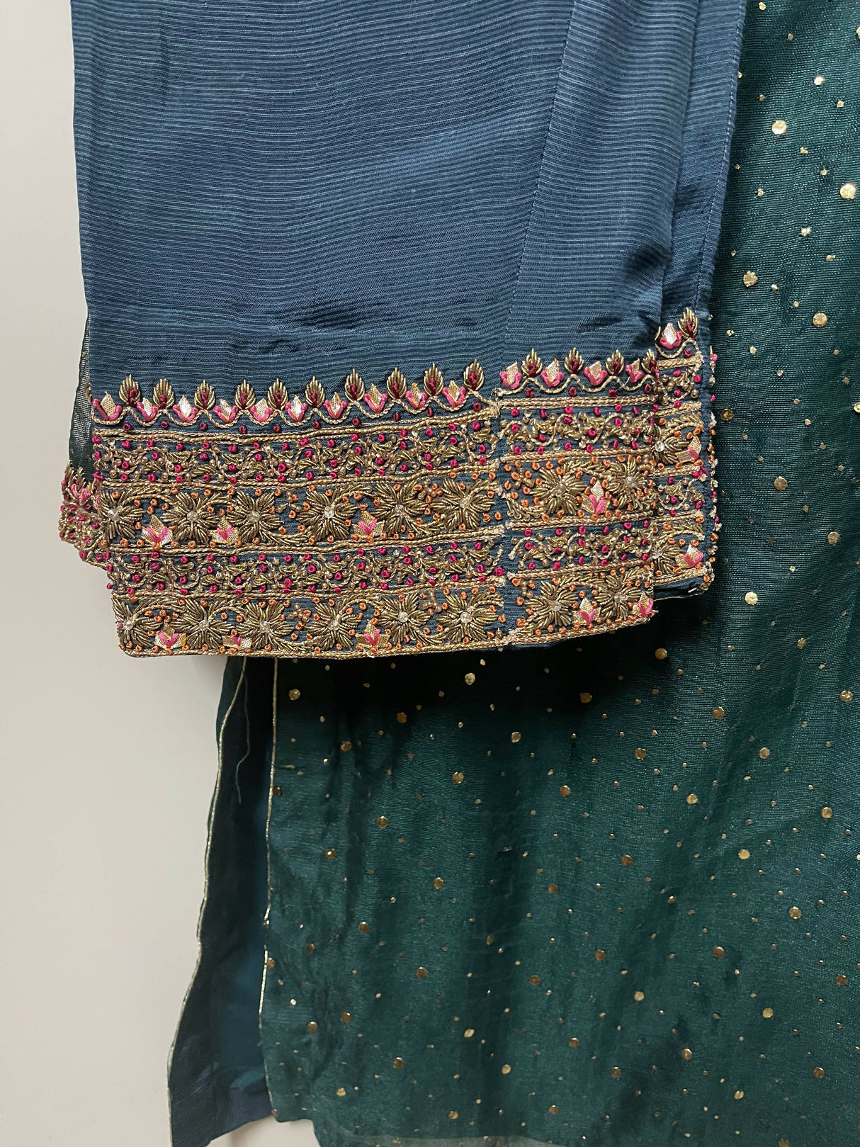 Teal Frok Suit | Women Locally Made Formals | Medium | Preloved