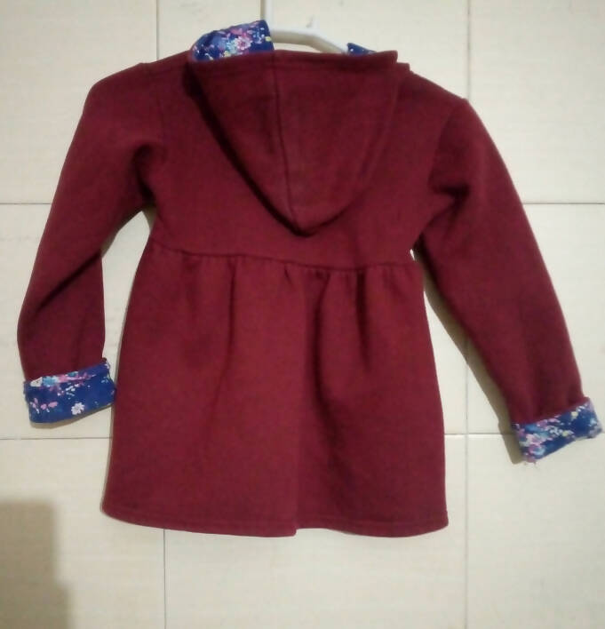 Maroon Hoodie | Kids Winter | Size: 20 4 to 5 year| Preloved