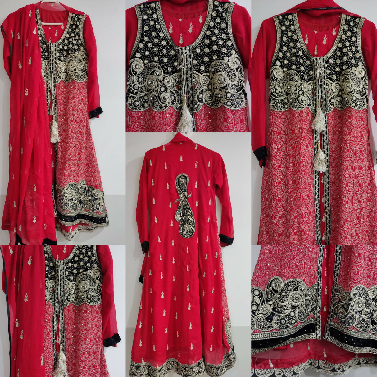 Red Frock Fancy Suit | Women Frocks & Maxis | Small | Worn Once