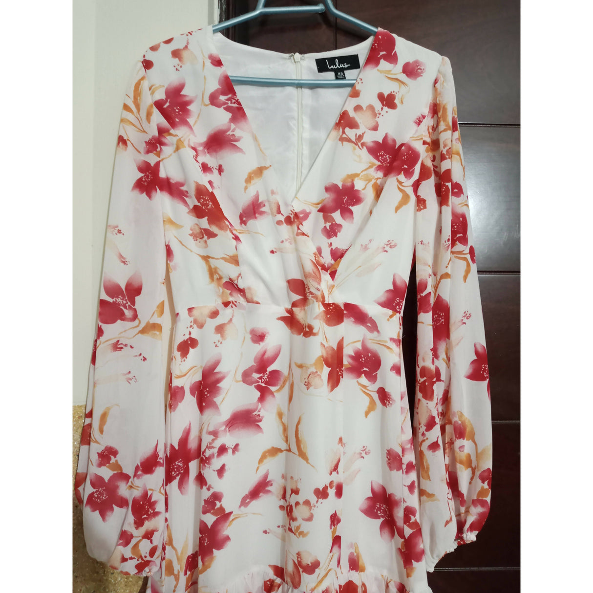 Lulus | White Floral Frock | Women Frocks & Maxis | X Small | Preloved