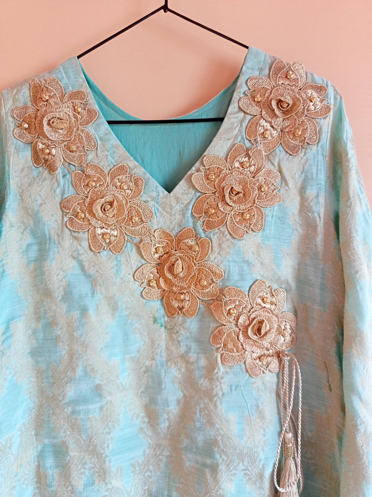 Beautiful Frock Style Shirt | Women Frocks & Maxis | Small | Preloved