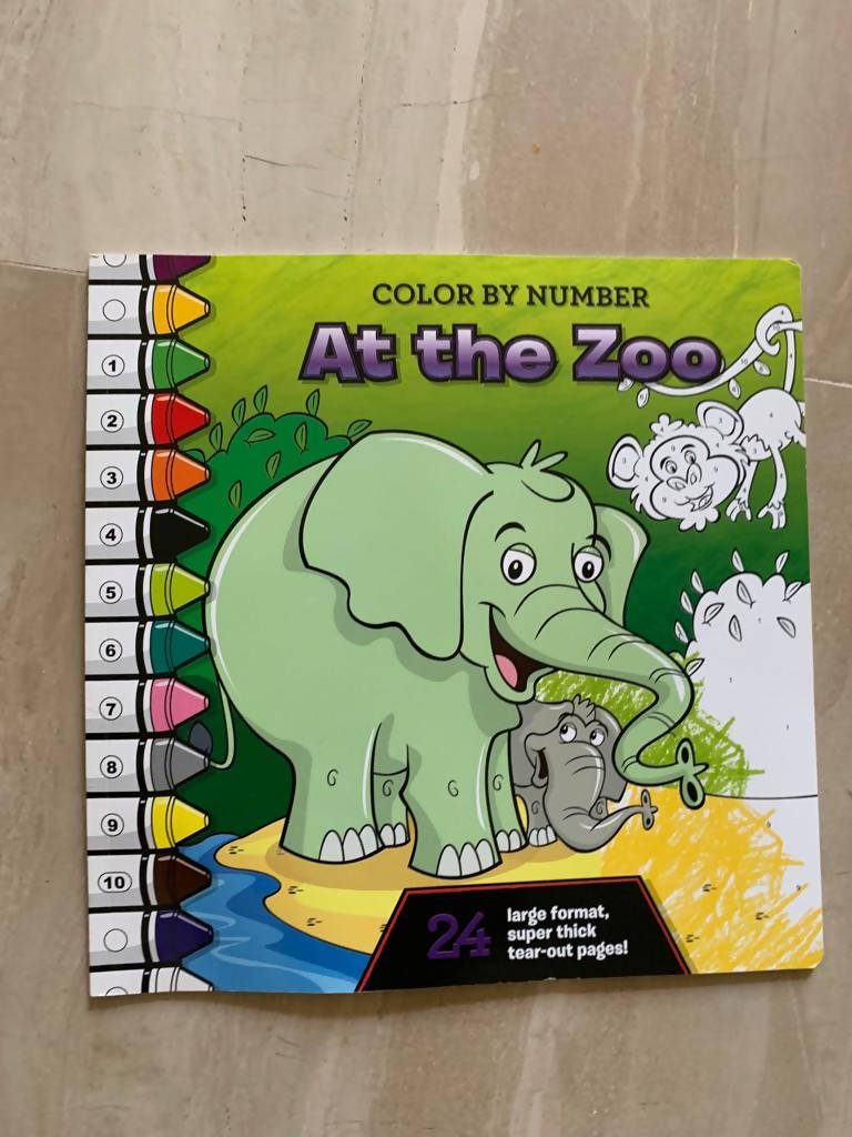 At The Zoo Coloring Book | Books | Brand New