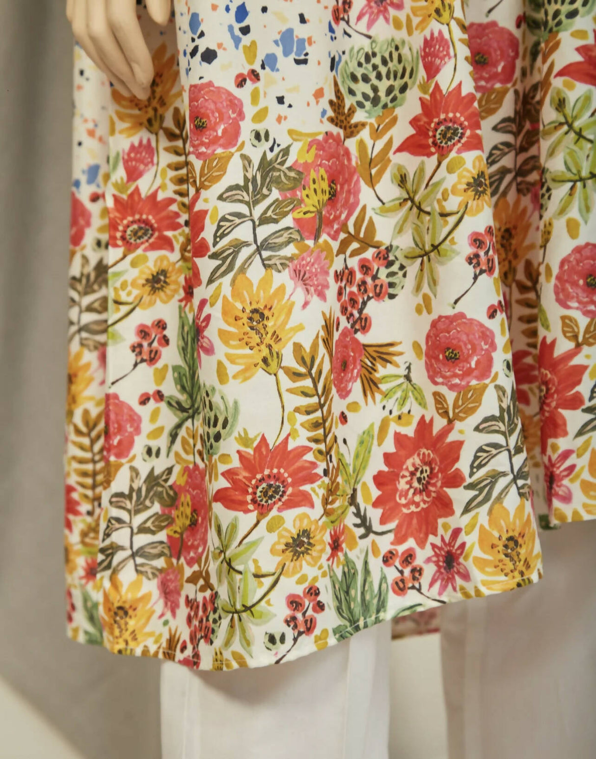 Saya | White Lawn Frock | Women Frocks & Maxis | Small | Worn Once