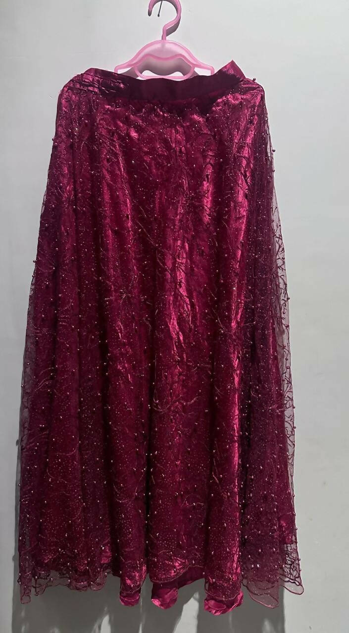 Stylish Red Lehnga | Women Locally Made Formals | Small | Preloved