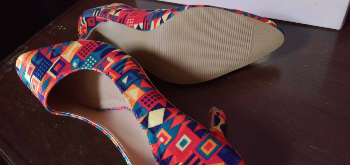 Retrowalk | Multicolor Girl Hill Heels | Women Shoes | Size:10 | Brand New