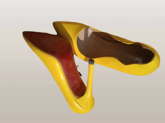 Yellow Heels | Women Shoes | Size :37 | Preloved