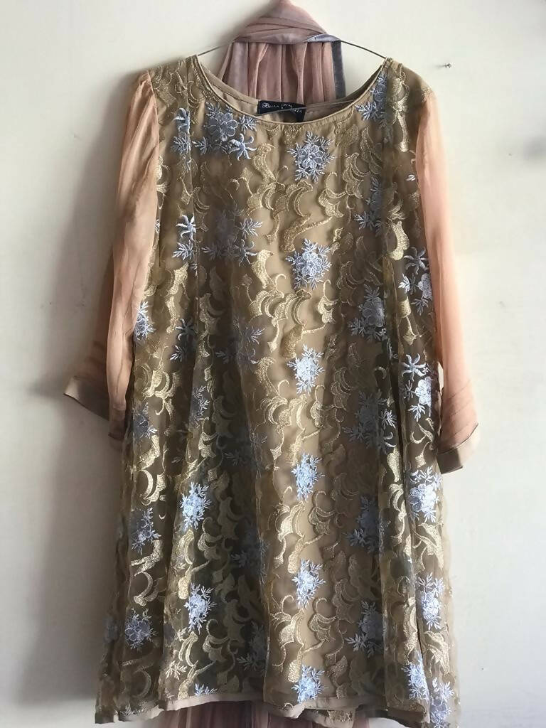 3 PC Semiformal | Women Locally Made Kurta | Small | Worn Once