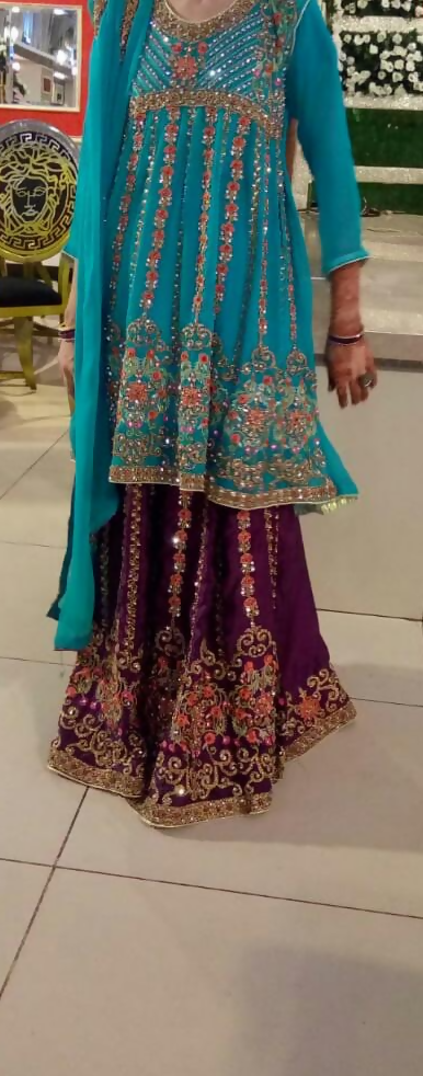 Stunning Sharara Suit | Women Locally Made Formals | Large | Preloved