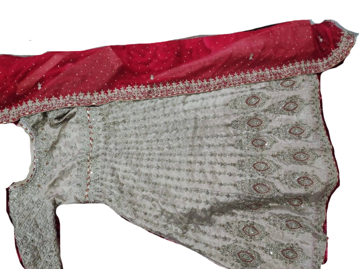 Bridal Fancy Organza Maxi | Women Bridals | Medium | Worn Once