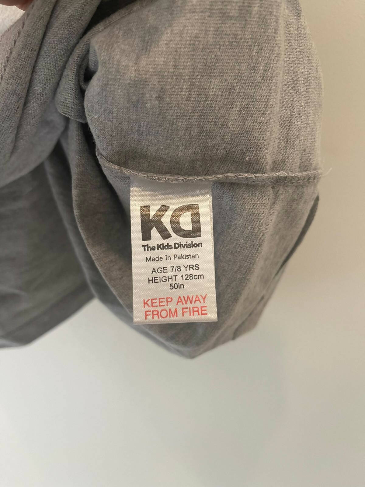 The Kids Division | Grey Shirt | Boys Tops & Shirts | Size: 7-8 years | Brand New with Tags