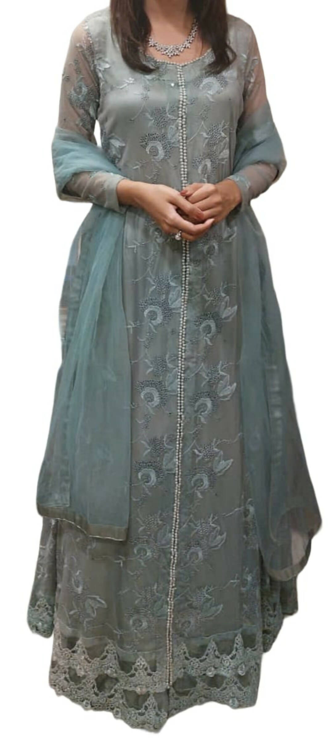 Fancy net maxi | Women Frocks & Maxis | Medium | Preloved