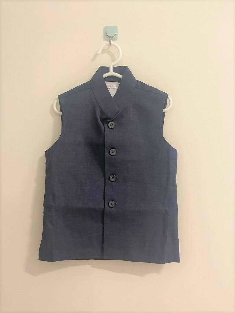 Blue Waistcoat | Boys Shalwar Kameez | Preloved