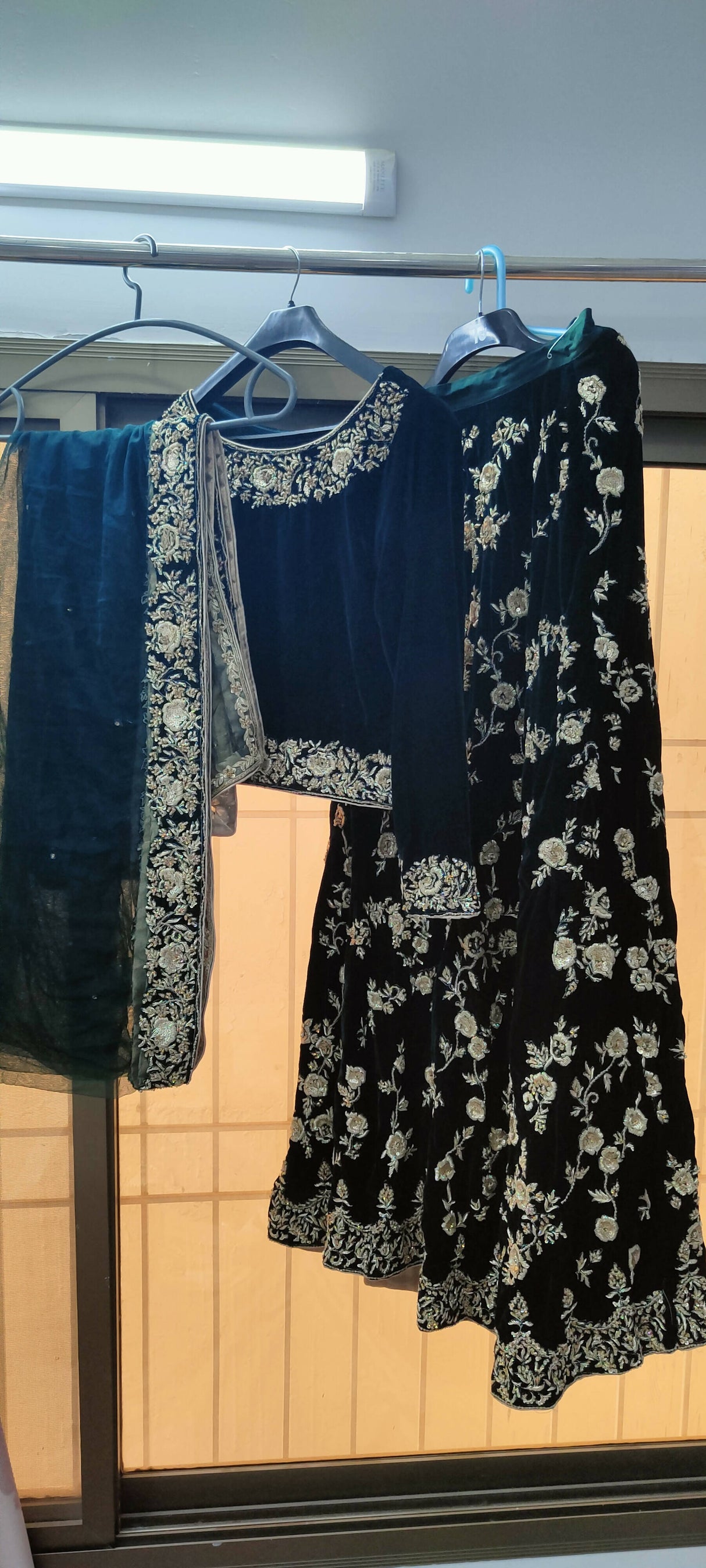 Velvet embroidery lehnga | Women Locally Made Formals | Medium | Worn Once