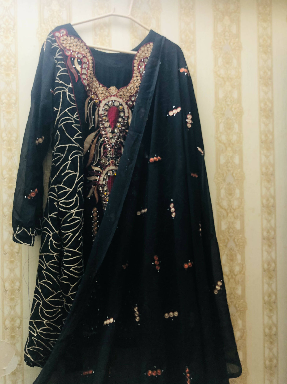 2 piece black shirt | Women Locally Made Formals | Medium | Preloved