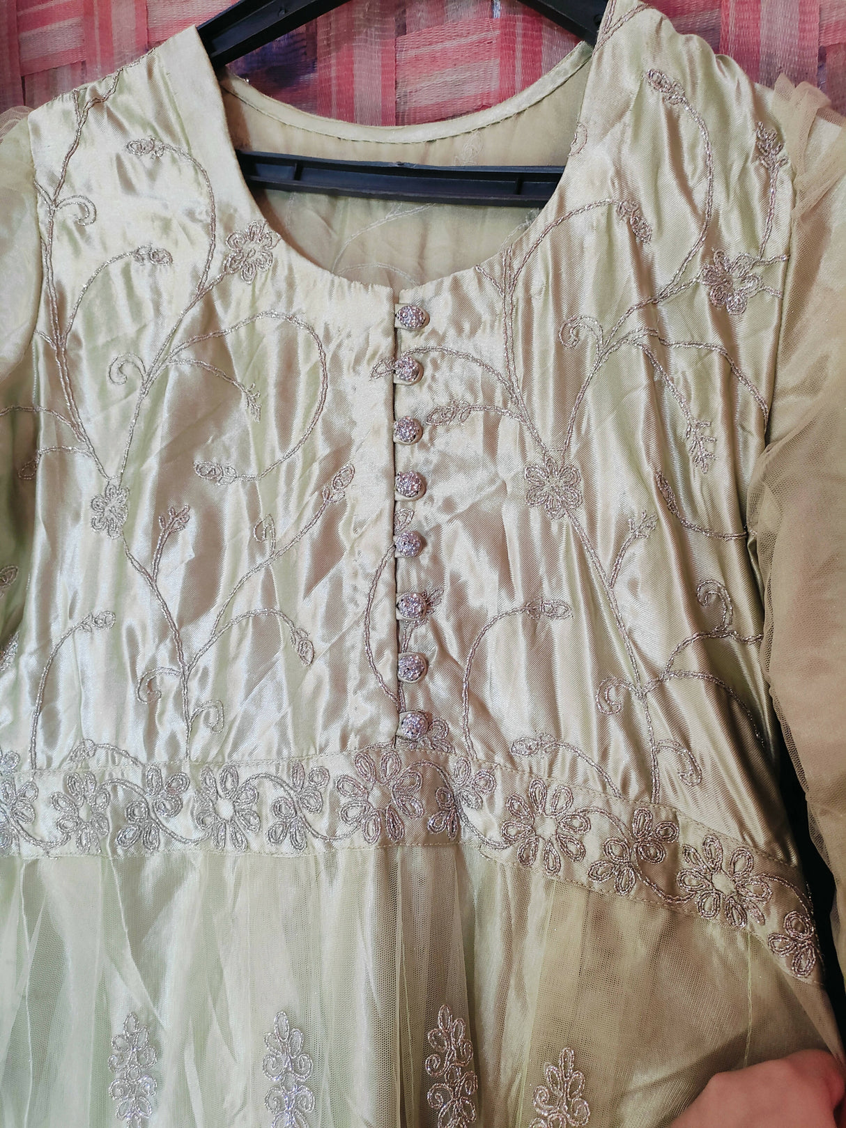 Beautiful Silver Maxi | Women Frocks & Maxis | Medium | Worn Once