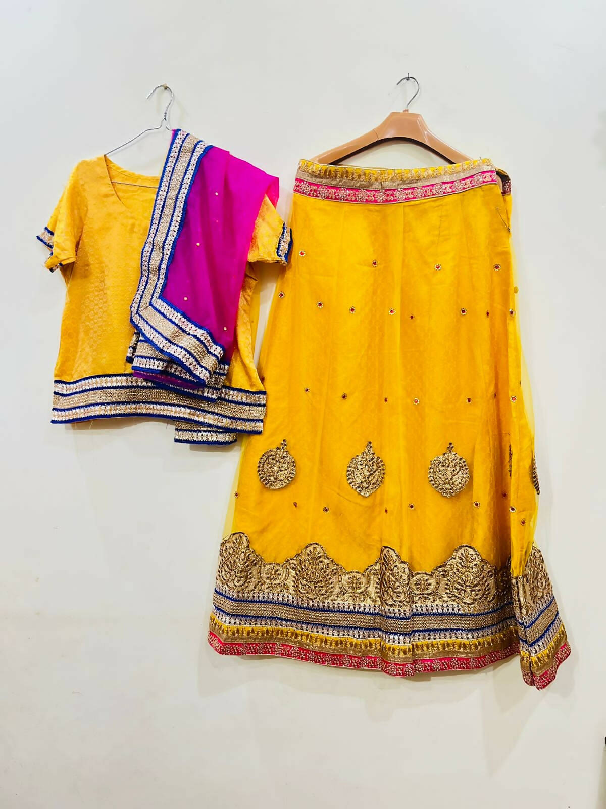 Yellow Stunning Mehendi Lehnga | Women Bridals | Medium | Worn Once