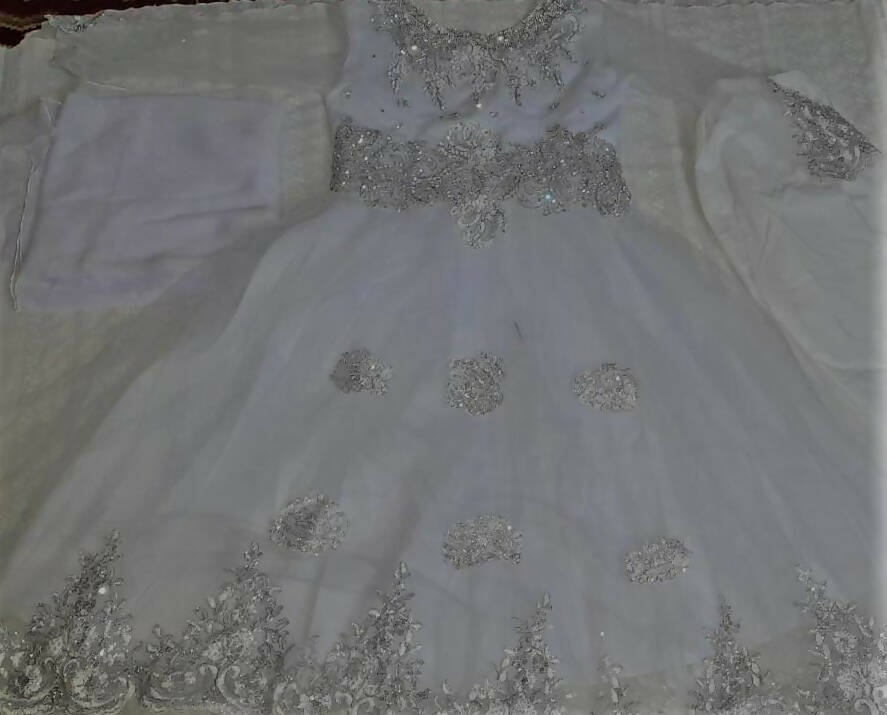 White Frock | Women Frocks & Maxis | Medium | Worn Once