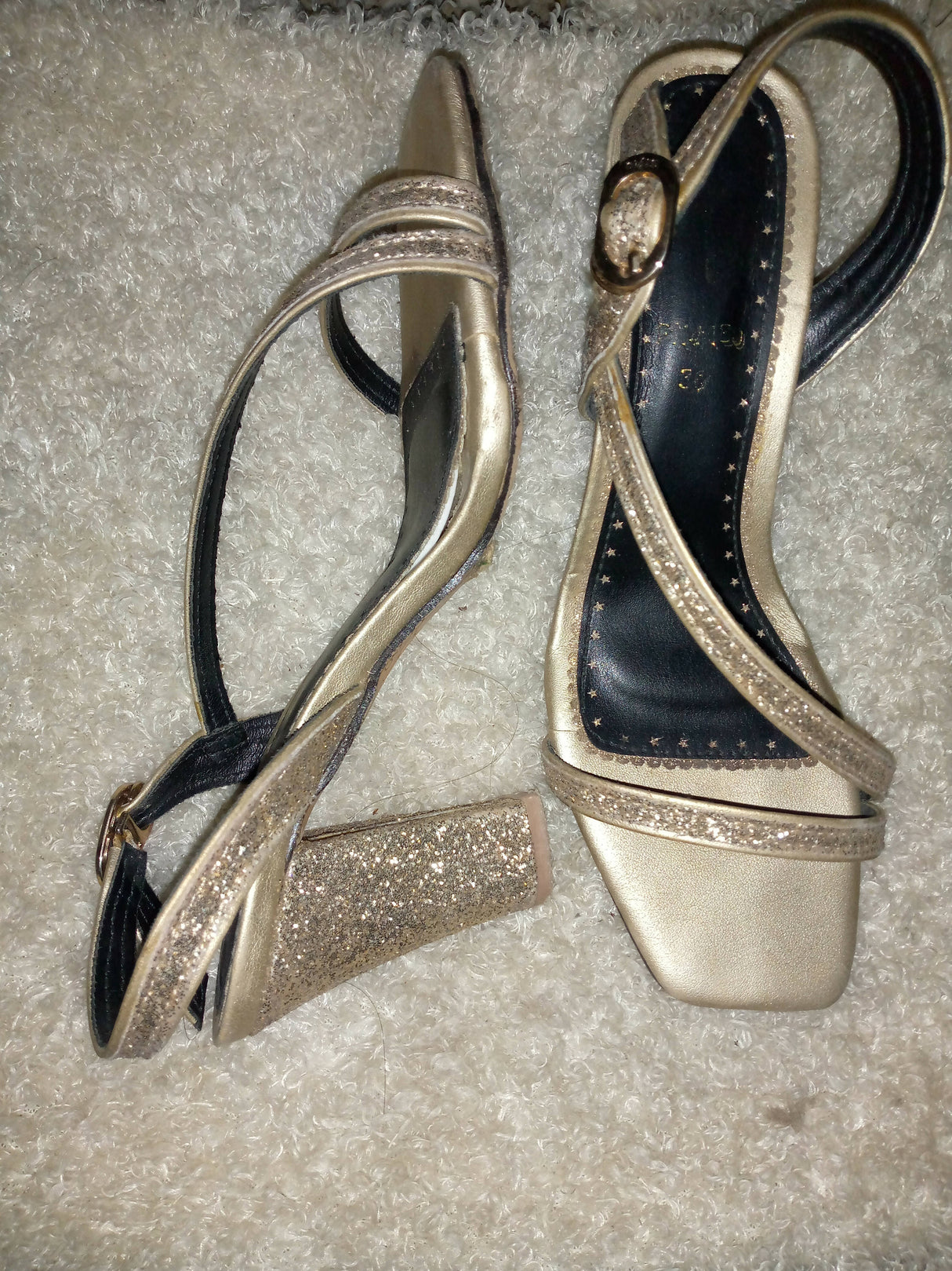 Stylo | Golden heel | Women Shoes | Heels | Size: 36 | Preloved