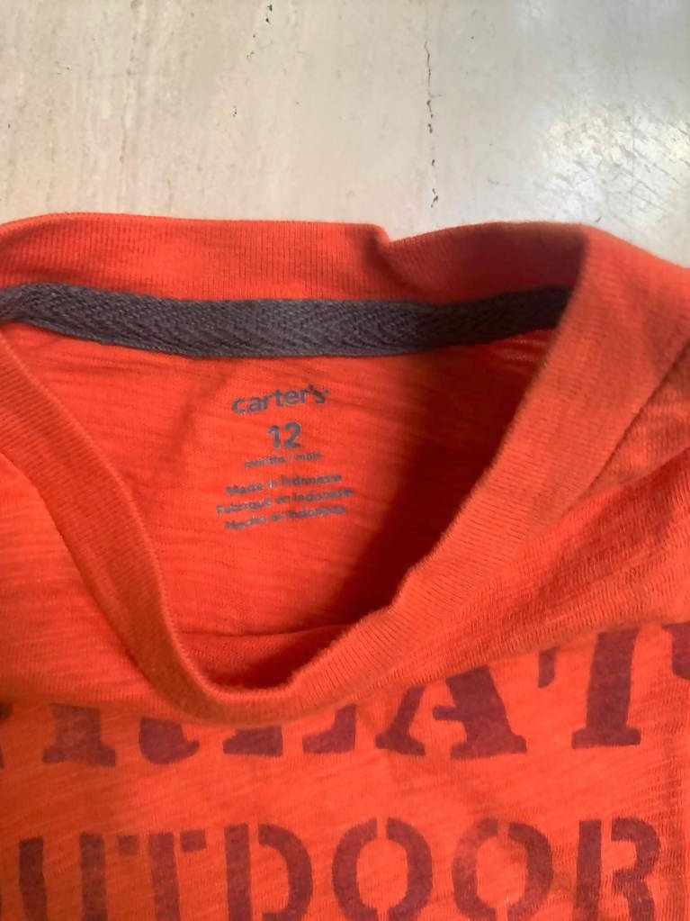 Carters O | Orange Shirt | Baby Tops & Shirts | Size 12 mts | Preloved