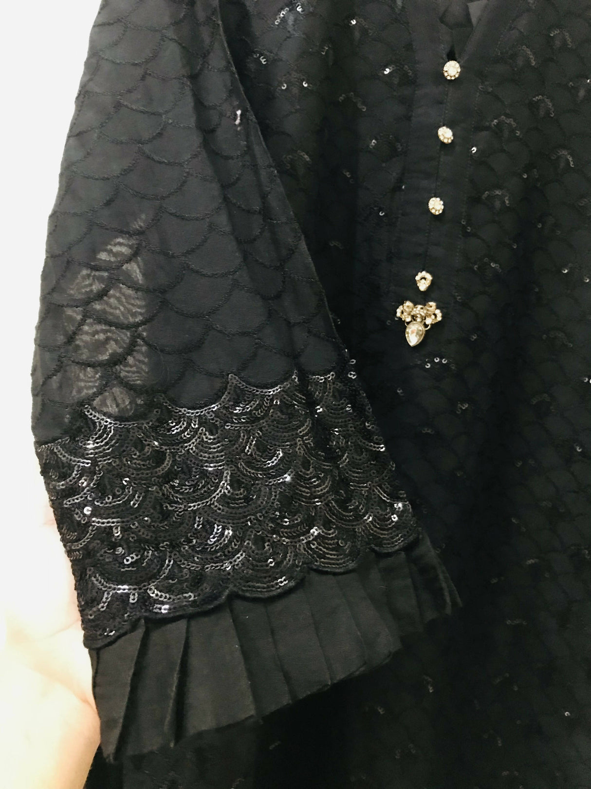 Cross Stitch | Black Color Kurta | Women Branded Kurta| Medium | Worn Once