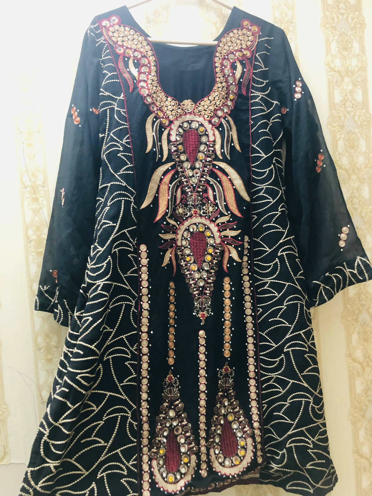 2 piece black shirt | Women Locally Made Formals | Medium | Preloved