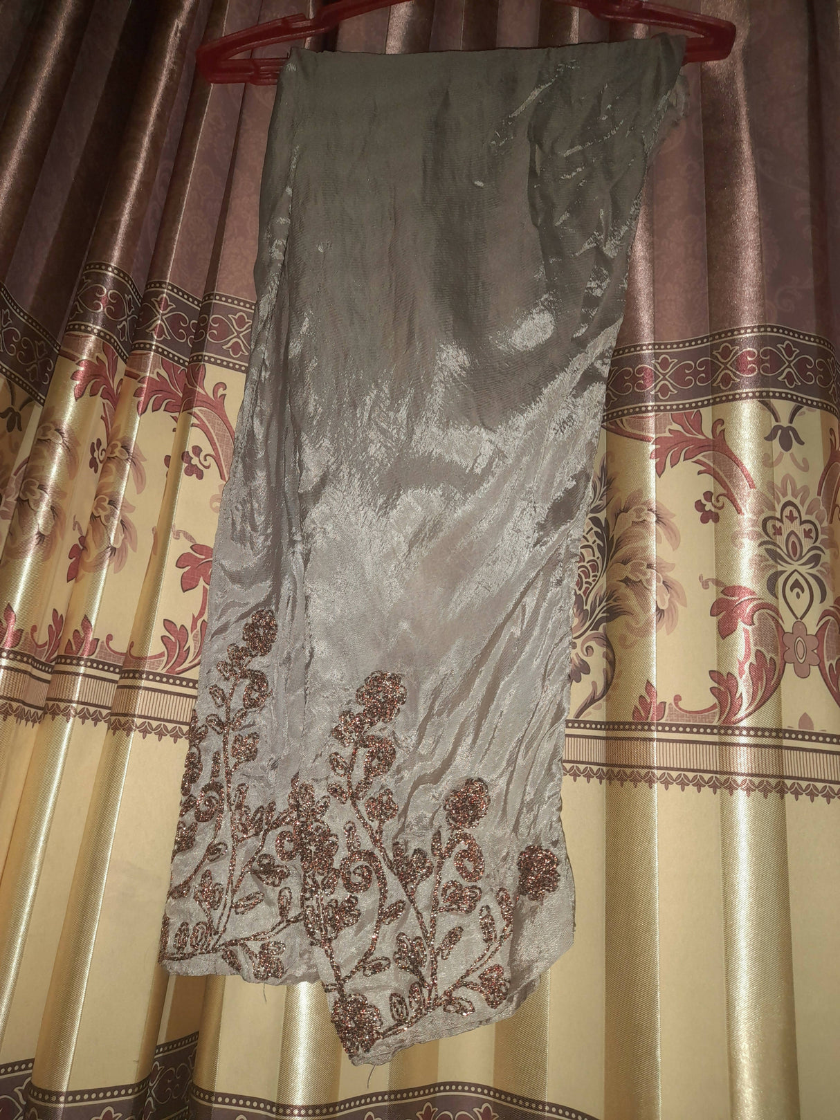 Grey Net Frock | Women Frocks & Maxis | Small | Preloved