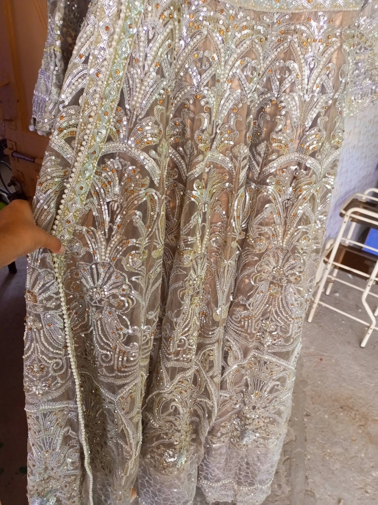 Stunning Golden Bridal Maxi | Women Bridals | Medium | Worn Once