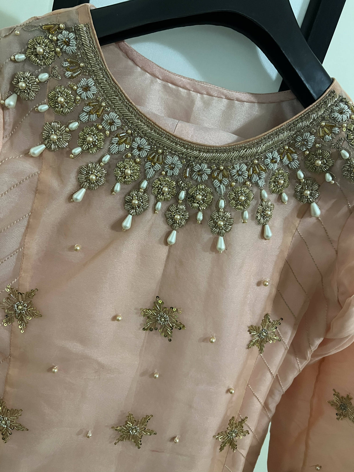 Peach 3 PC Suit | Women Locally Made Formals | Medium | Worn Once