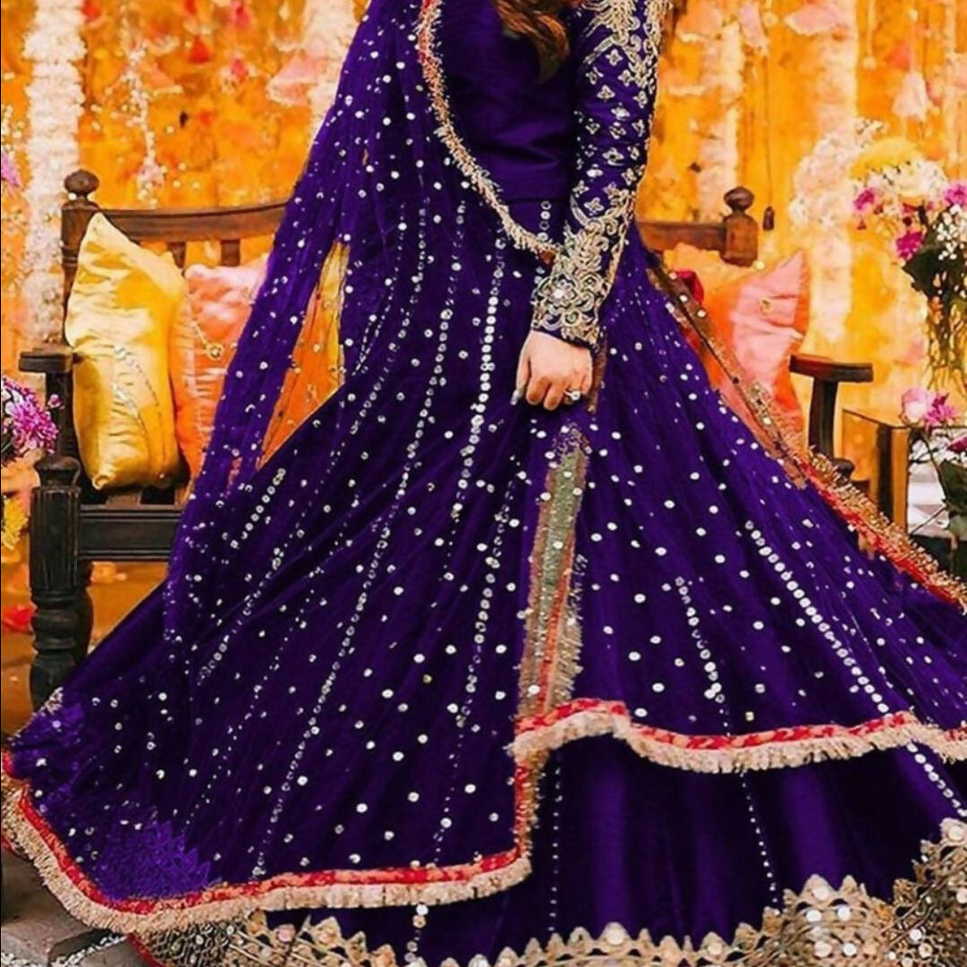 Heavy Embroidery Handwork maxi | Women Frocks & Maxis | Small | New