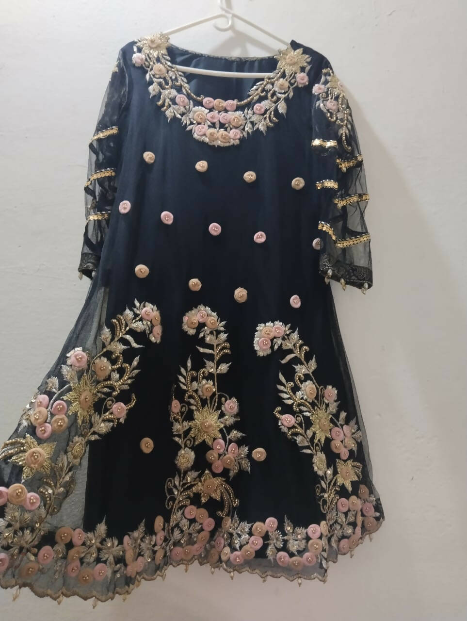 Black Short Frock | Women Frocks & Maxis | Medium | Worn Once