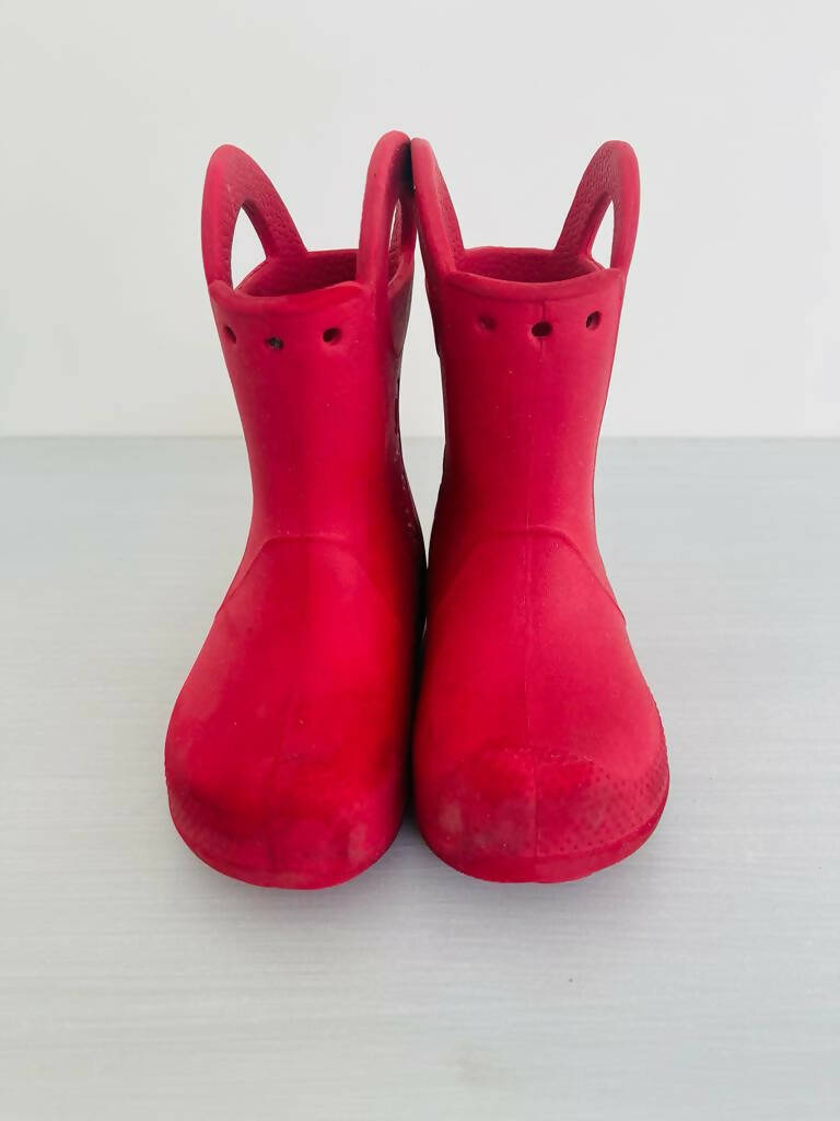 Crocs Red Rainboots | Boys or Girls Shoes | Size: c9 | Preloved