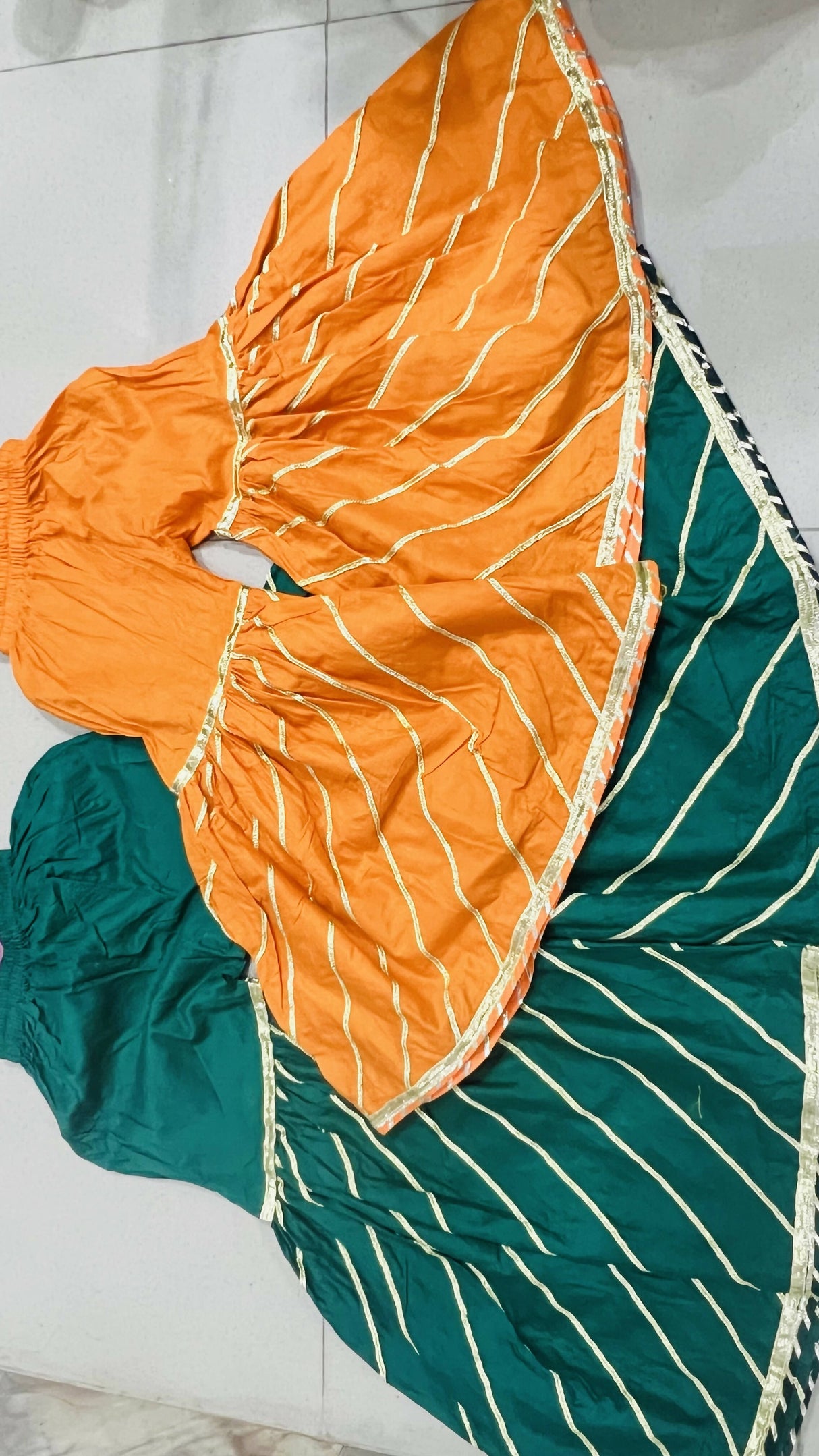 Yellow & Girl Gharara | Kids | Girls Shalwar Kameez | 3 Yrs & 5 Yrs | Worn Once