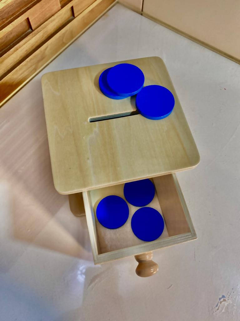 Coin Drop Box | Montessori Toy | Kids Toys & Baby Gear | Brand New