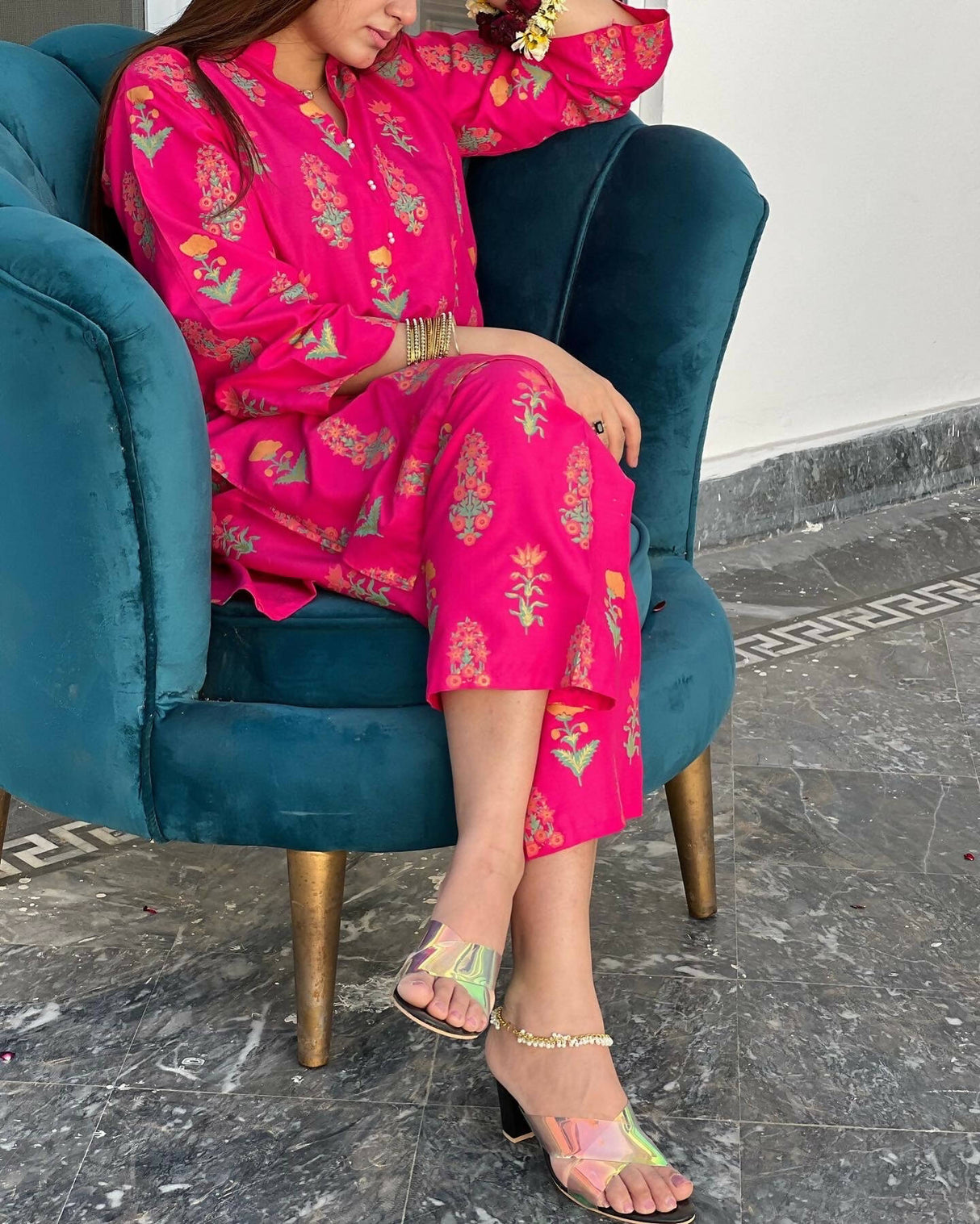 Blue 2 pc Stitched suit | Women Locally Made Kurta | All Sizes | Brand New