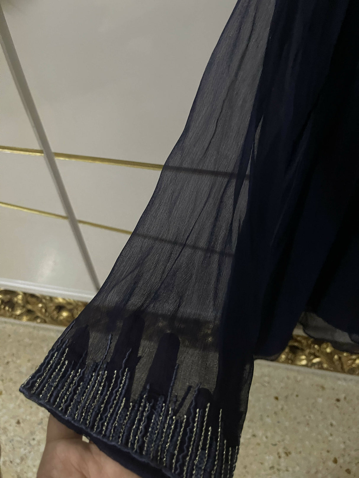 Lakhany | Royal Blue Embroidered Frock | Women Frocks & Maxis | Large | Preloved